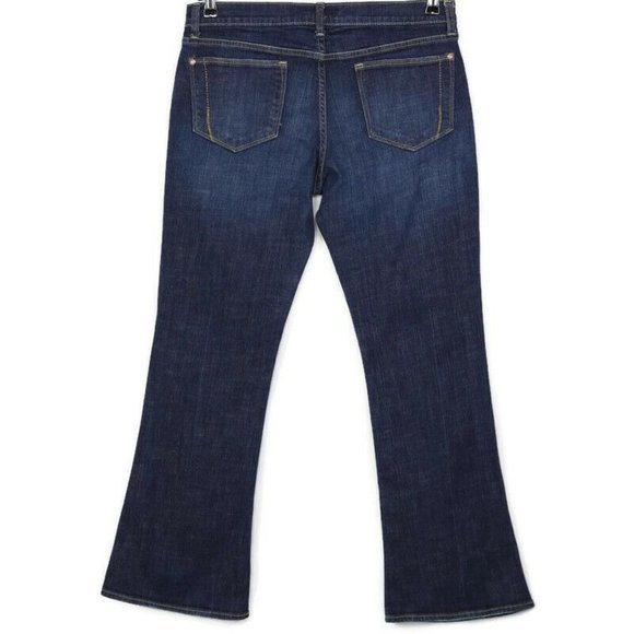 Old Navy The Flirt Bootcut‎ Jeans Dark Stretch 12 x 31 - Picture 1 of 9